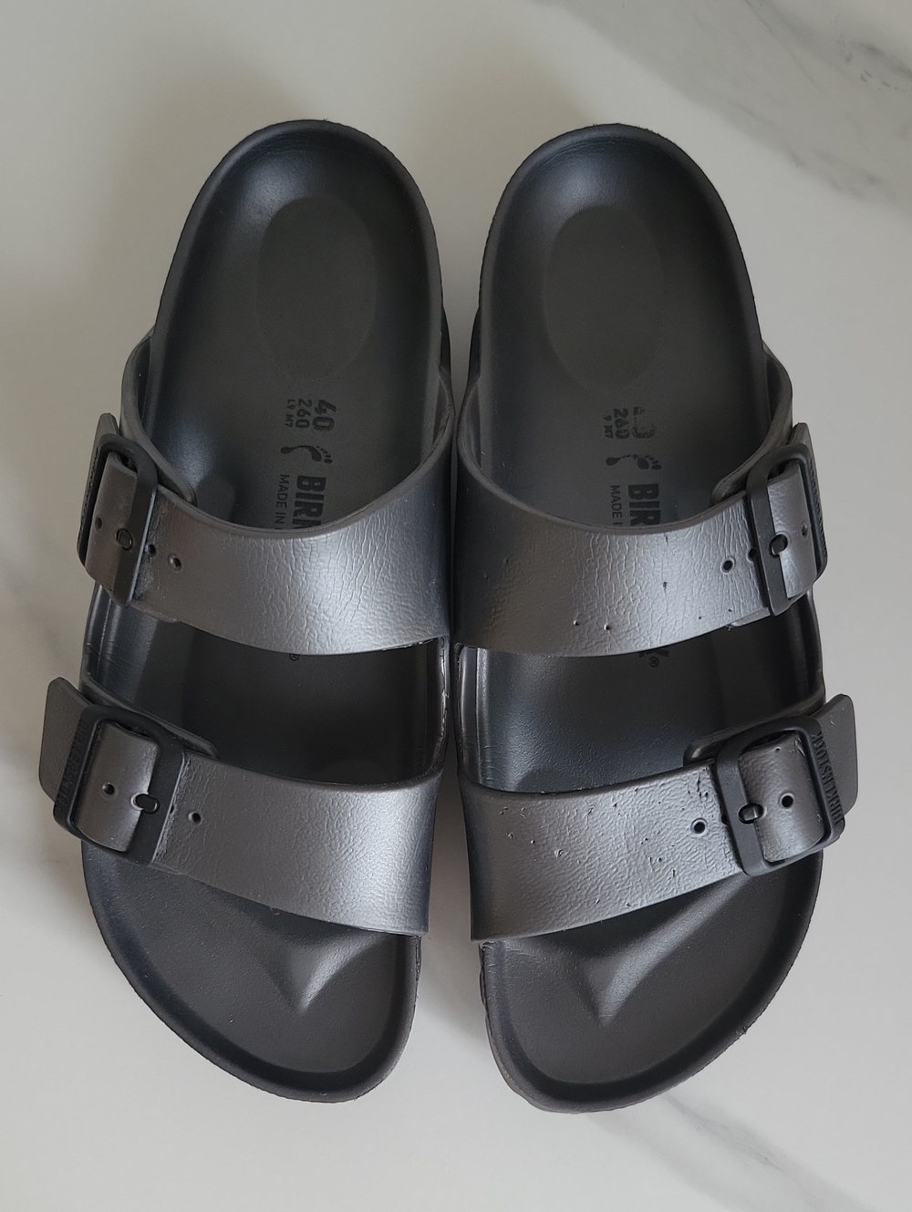 Birkenstock Arizona EVA Sandals in Charcoal Gray